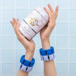 CaliWeights weighted bracelet - teal & glacier